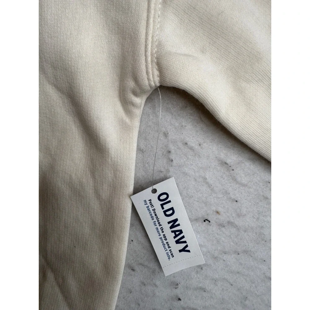 Old Navy Girls Cream Pink Cherry Cake Graphic Crewneck Sweatshirt XL 14-16 NEW